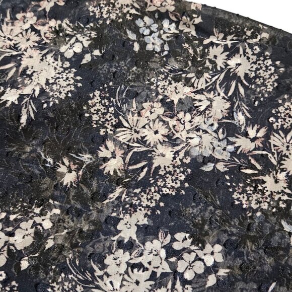 Laundry Black Stretchy Floral Blouse Small - Picture 6 of 10